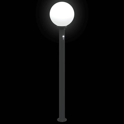 Bollard Lights with Sensor 3 pcs 120 cm Black IP44