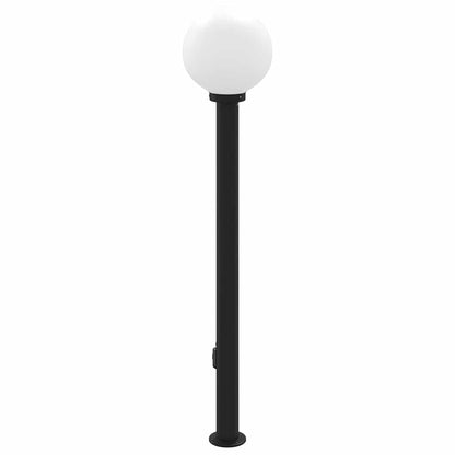 Bollard Light with Outlet 120 cm Black IP44