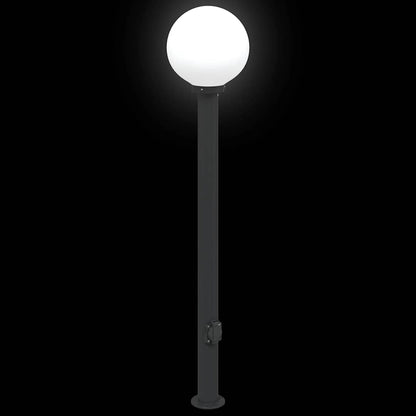 Bollard Light with Outlet 120 cm Black IP44