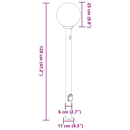 Bollard Lights with Sensor&Outlet 3 pcs 120 cm Black IP44