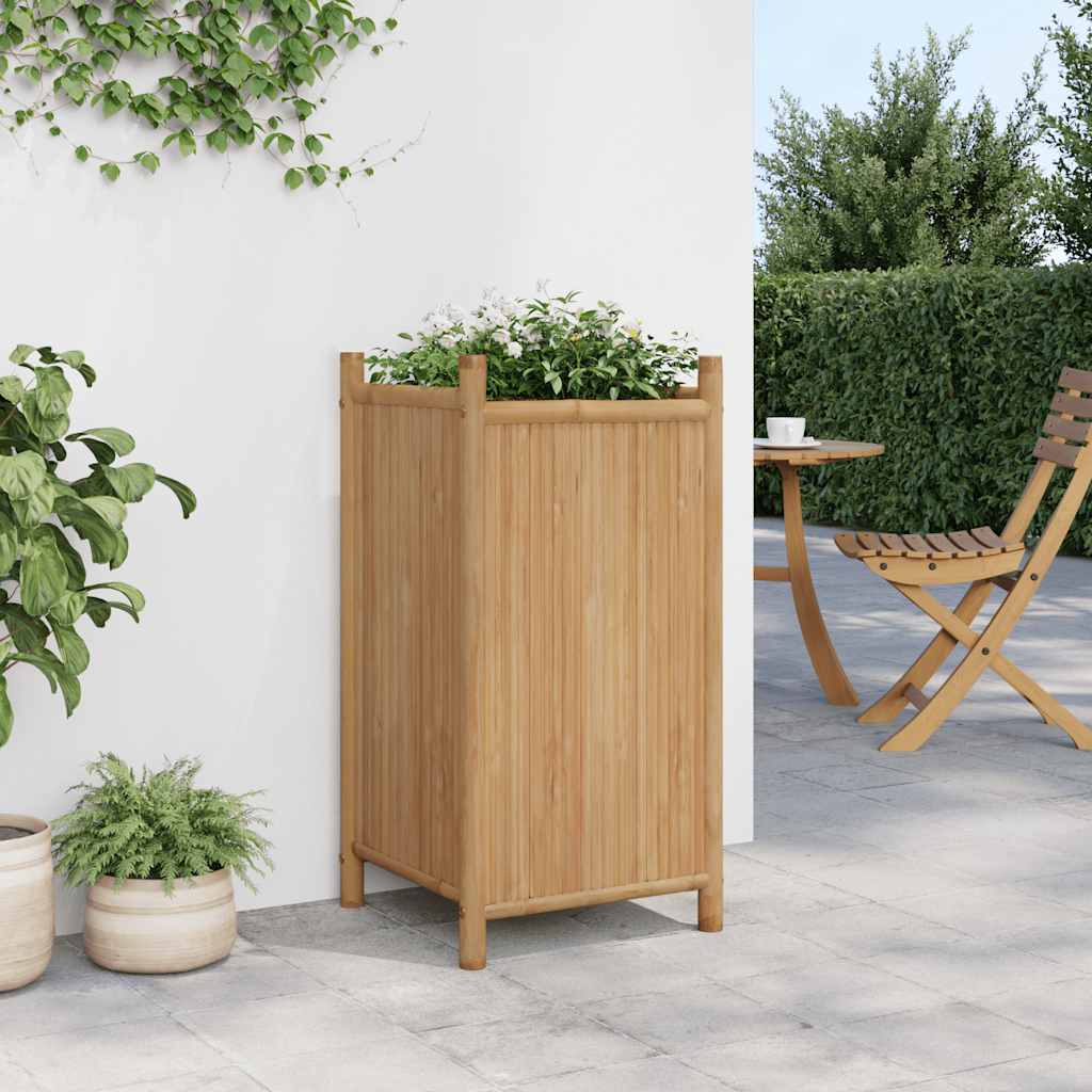 Planter 40x40x80 cm Bamboo