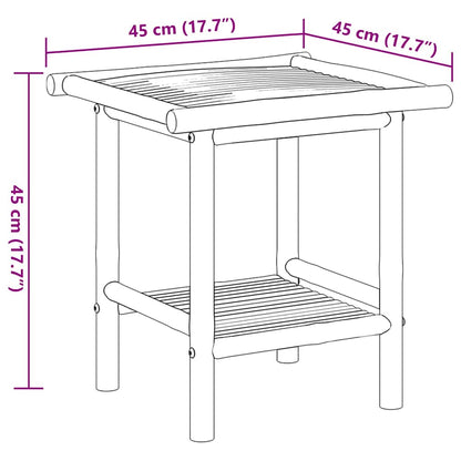 Coffee Table 45x45x45 cm Bamboo
