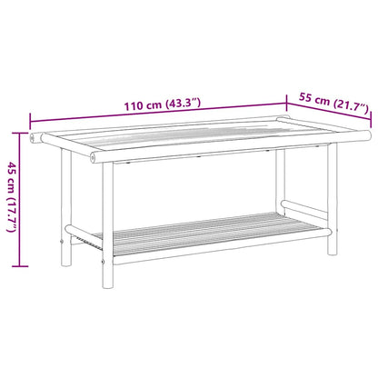 Coffee Table 110x55x45 cm Bamboo