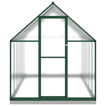 Greenhouse with Base Frame Green 334x169x202 cm Aluminium