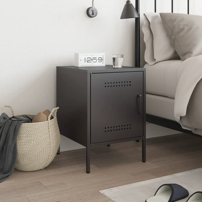 Bedside Cabinet | Black | Steel | Small | Bedside Cabinet | Rectangular