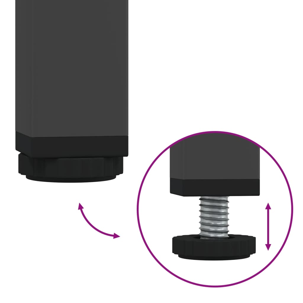 Bedside Cabinet | Black | Steel | Small | Bedside Cabinet | Rectangular