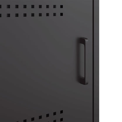 Bedside Cabinets 2 pcs Black 36x39x50,5 cm Steel