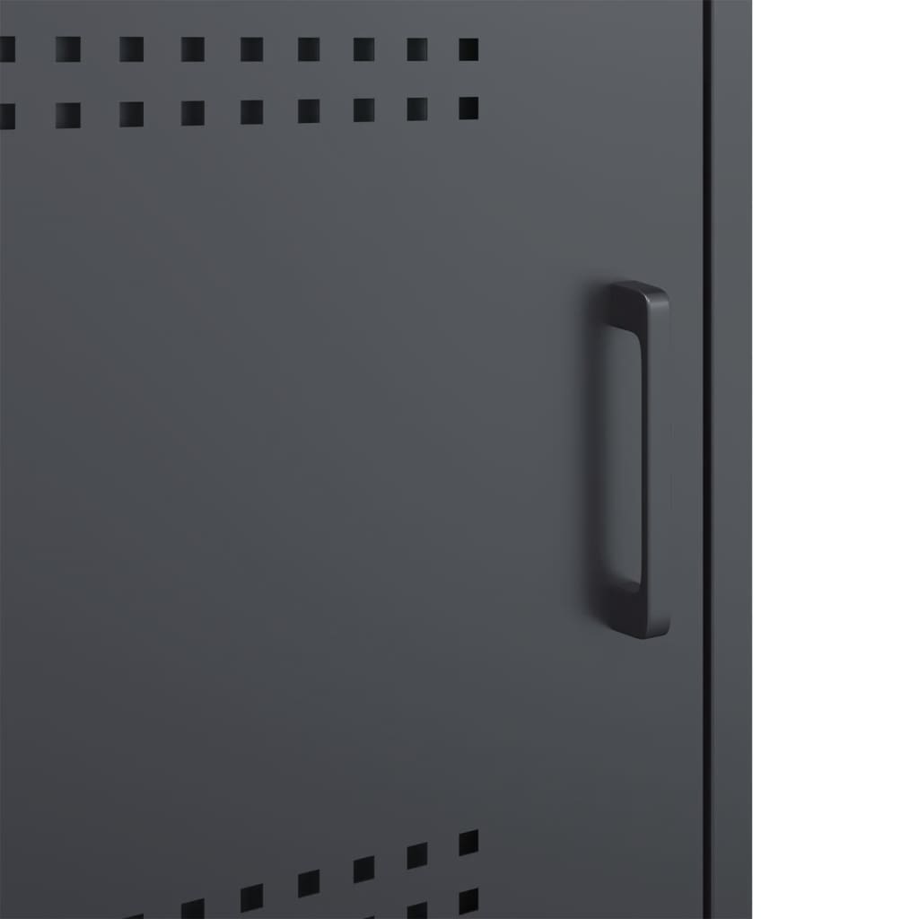 Bedside Cabinets 2 pcs Anthracite 36x39x50,5 cm Steel