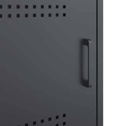 Bedside Cabinets 2 pcs Anthracite 36x39x50,5 cm Steel