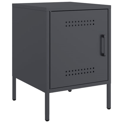 Bedside Cabinets 2 pcs Anthracite 36x39x50,5 cm Steel
