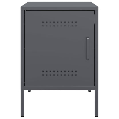 Bedside Cabinets 2 pcs Anthracite 36x39x50,5 cm Steel