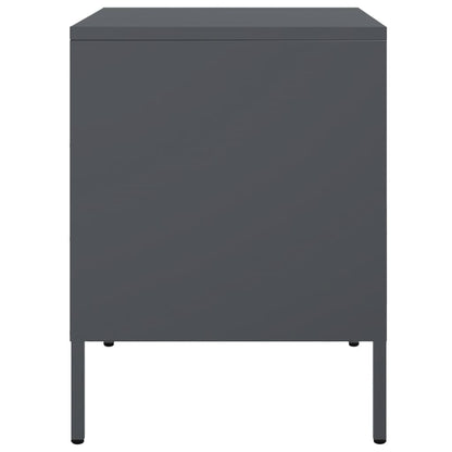 Bedside Cabinets 2 pcs Anthracite 36x39x50,5 cm Steel