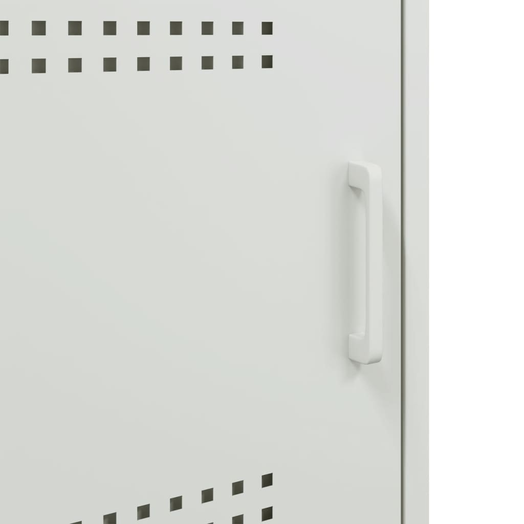Bedside Cabinets 2 pcs White 36x39x50,5 cm Steel