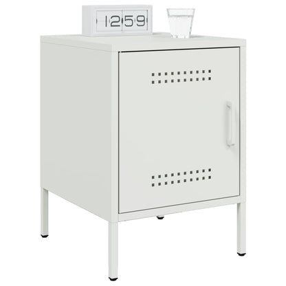 Bedside Cabinets 2 pcs White 36x39x50,5 cm Steel