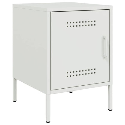 Bedside Cabinets 2 pcs White 36x39x50,5 cm Steel