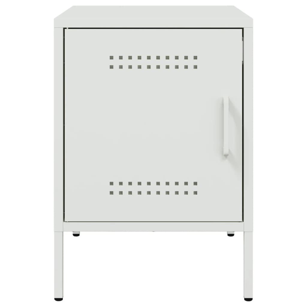 Bedside Cabinets 2 pcs White 36x39x50,5 cm Steel