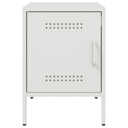 Bedside Cabinets 2 pcs White 36x39x50,5 cm Steel