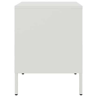 Bedside Cabinets 2 pcs White 36x39x50,5 cm Steel