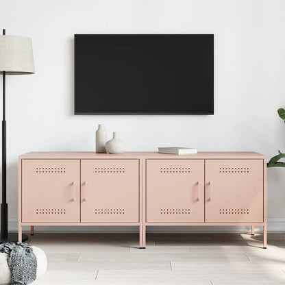 2 Piece TV Cabinet Set Pink 68x39x50,5 cm Steel