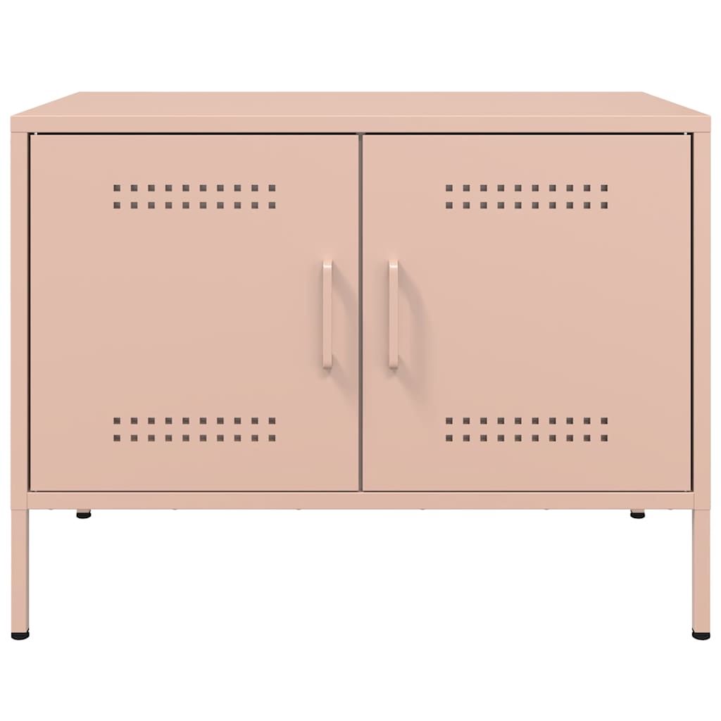 2 Piece TV Cabinet Set Pink 68x39x50,5 cm Steel