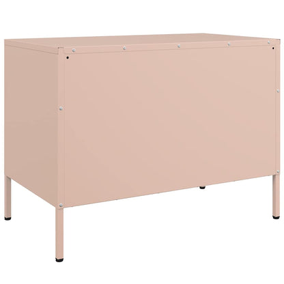 2 Piece TV Cabinet Set Pink 68x39x50,5 cm Steel