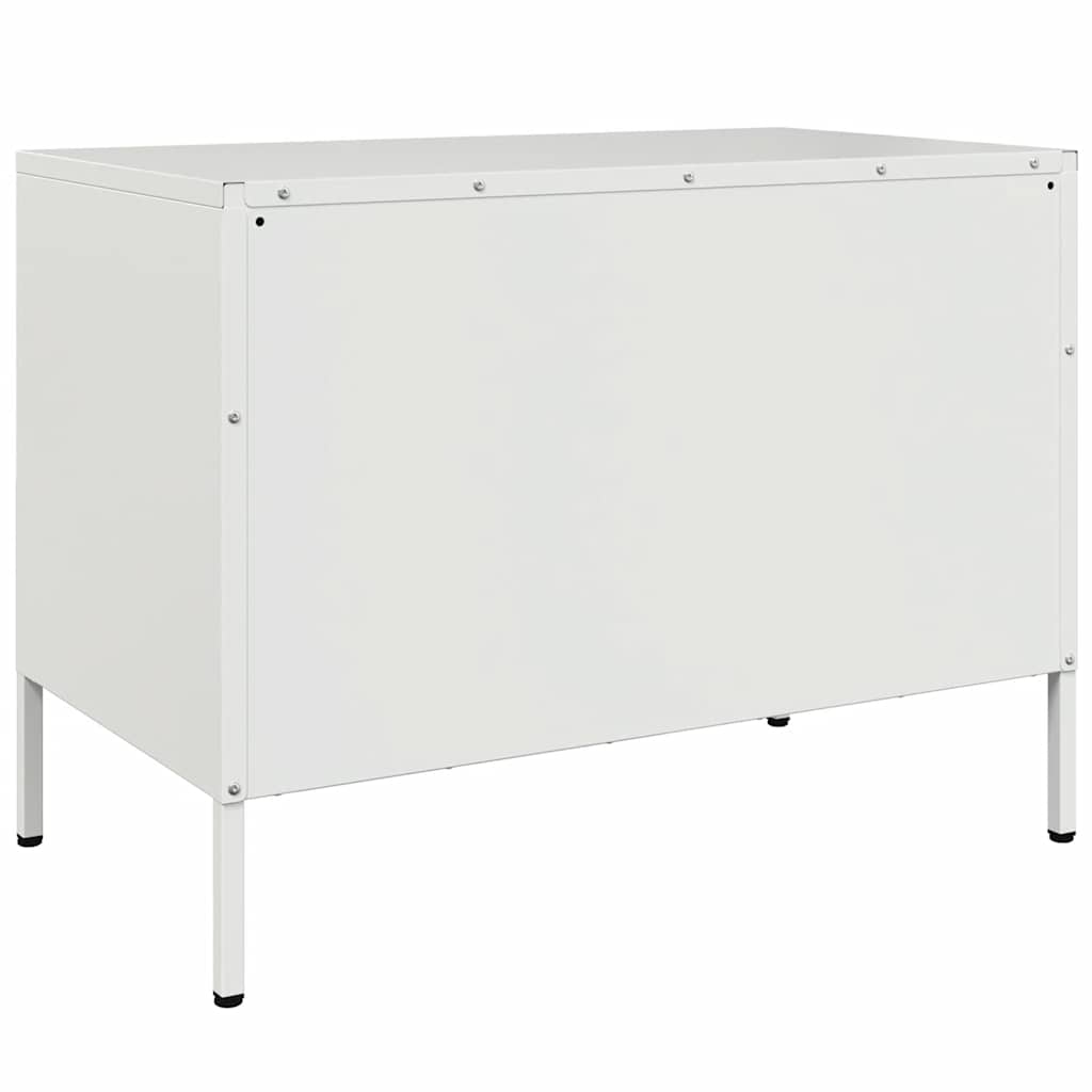 TV Cabinet White 68x39x50.5 cm Steel