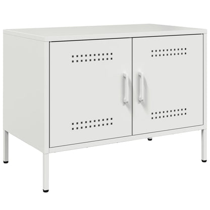 2 Piece TV Cabinet Set White 68x39x50,5 cm Steel