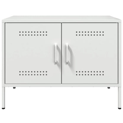 2 Piece TV Cabinet Set White 68x39x50,5 cm Steel
