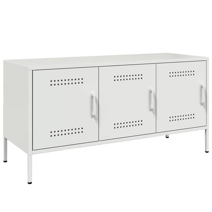 TV Cabinet White 100.5x39x50.5 cm Steel