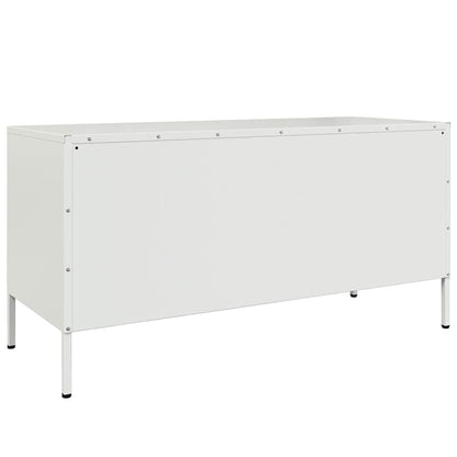 TV Cabinet White 100.5x39x50.5 cm Steel