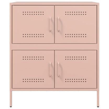 Sideboard Pink 68x39x79 cm Steel