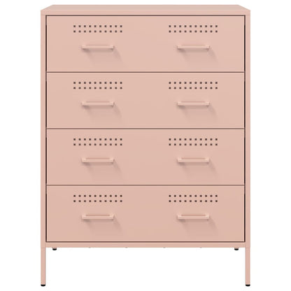 Sideboard Pink 68x39x89 cm Steel