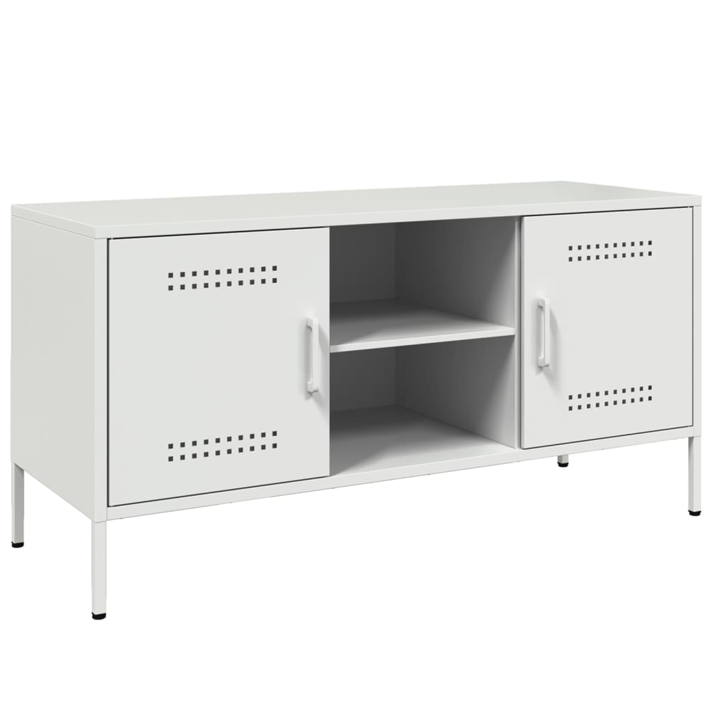 TV Cabinet White 100,5x39x50,5 cm Steel