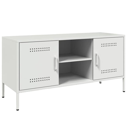 TV Cabinet White 100,5x39x50,5 cm Steel