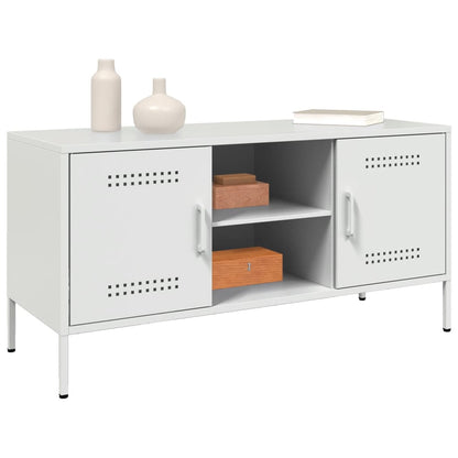TV Cabinet White 100,5x39x50,5 cm Steel