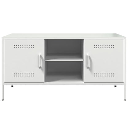 TV Cabinet White 100,5x39x50,5 cm Steel