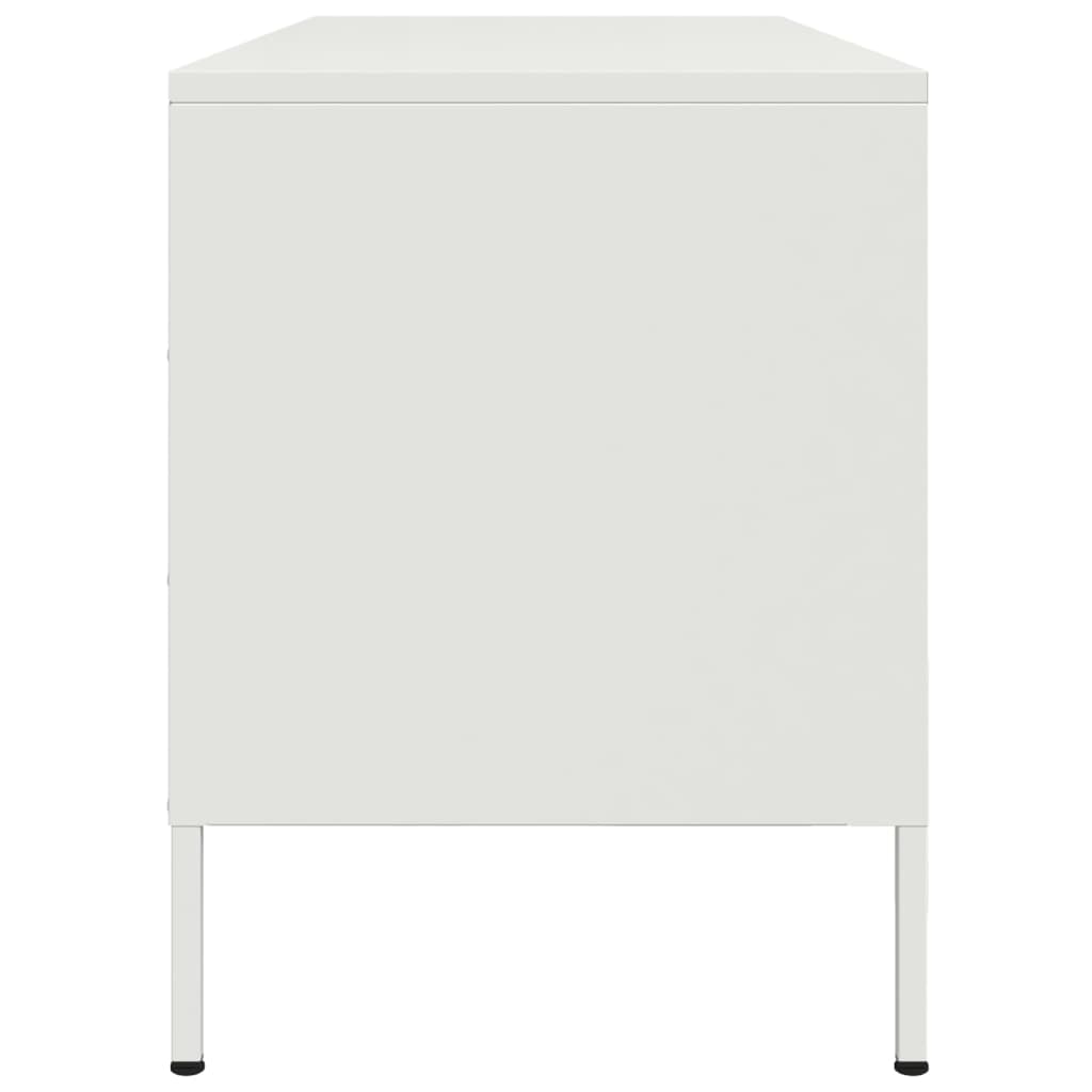 TV Cabinet White 100,5x39x50,5 cm Steel