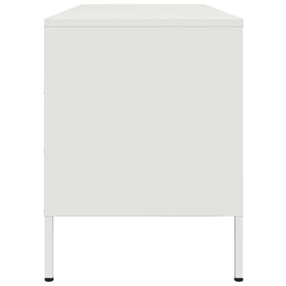 TV Cabinet White 100,5x39x50,5 cm Steel