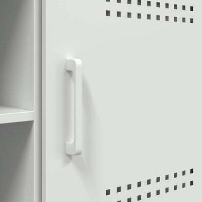 TV Cabinet White 100,5x39x50,5 cm Steel