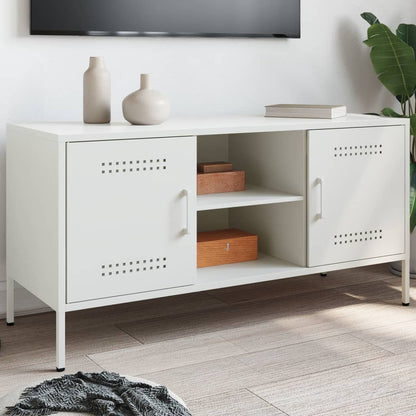 TV Cabinet White 100,5x39x50,5 cm Steel