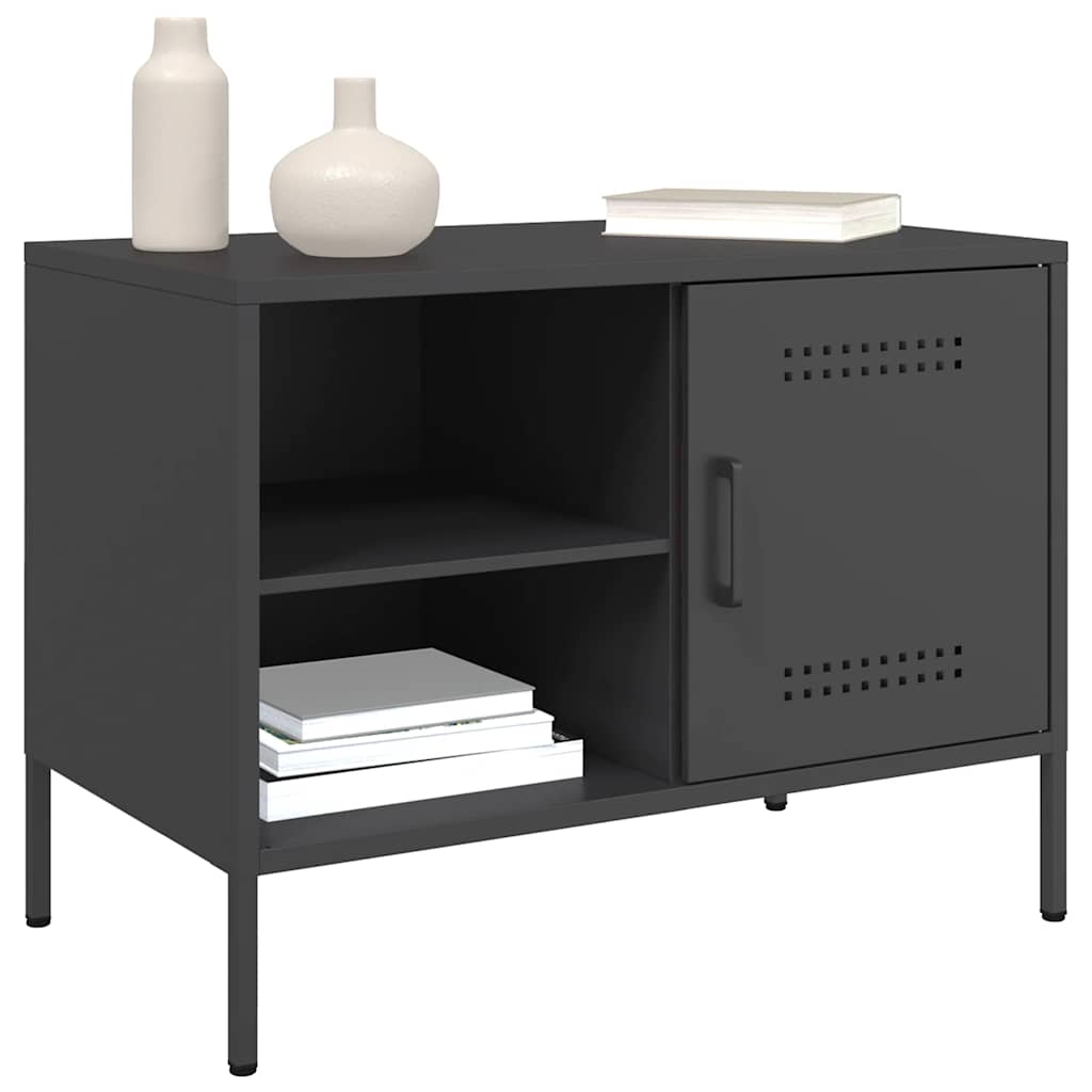 TV Cabinet Black 68x39x50,5 cm Steel