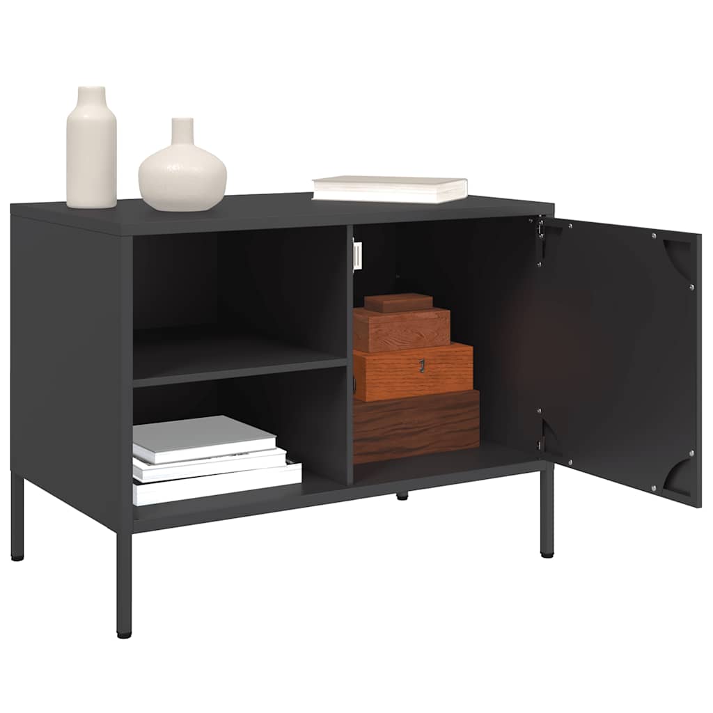 TV Cabinet Black 68x39x50,5 cm Steel