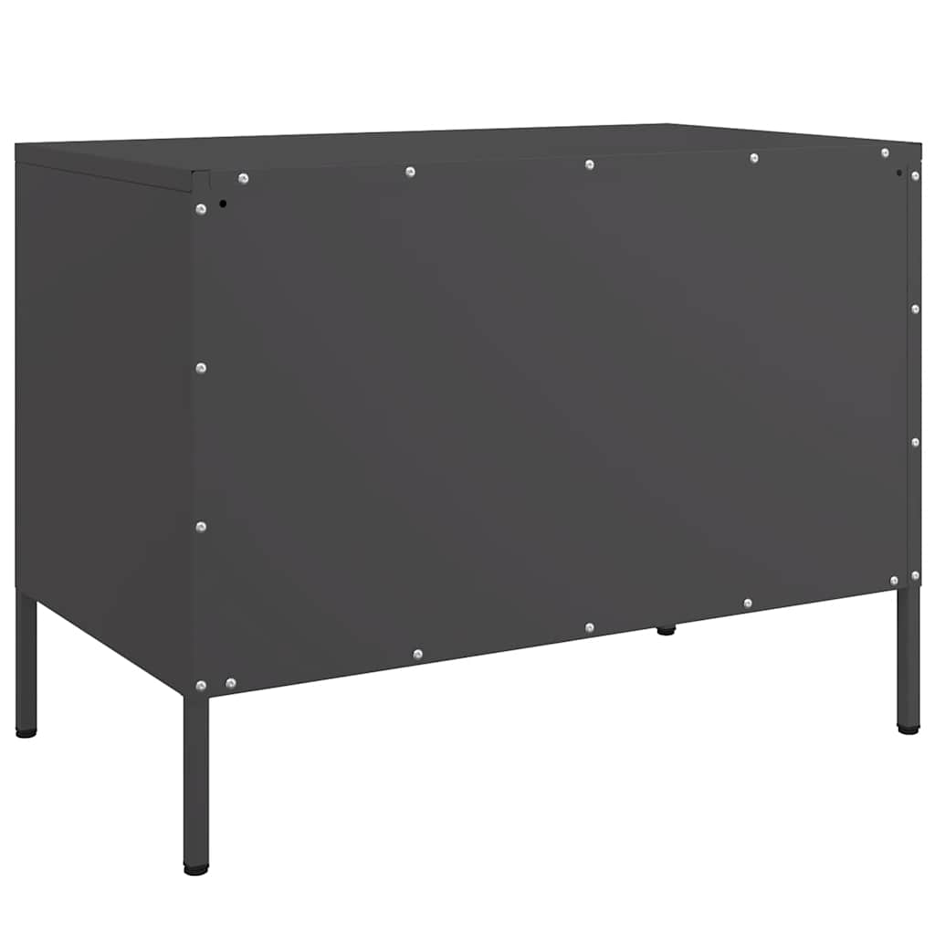 TV Cabinet Black 68x39x50,5 cm Steel