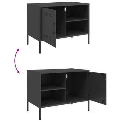 TV Cabinet Black 68x39x50,5 cm Steel