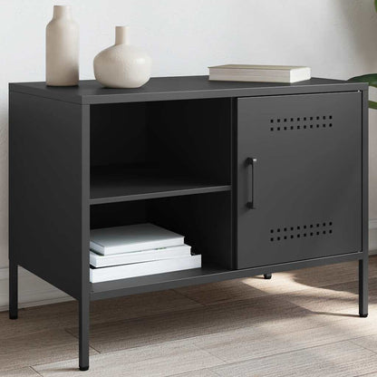 TV Cabinet Black 68x39x50,5 cm Steel