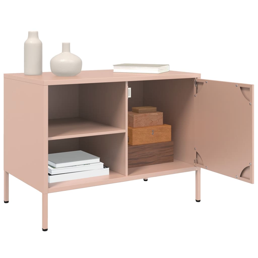 TV Cabinet Pink 68x39x50.5 cm Steel