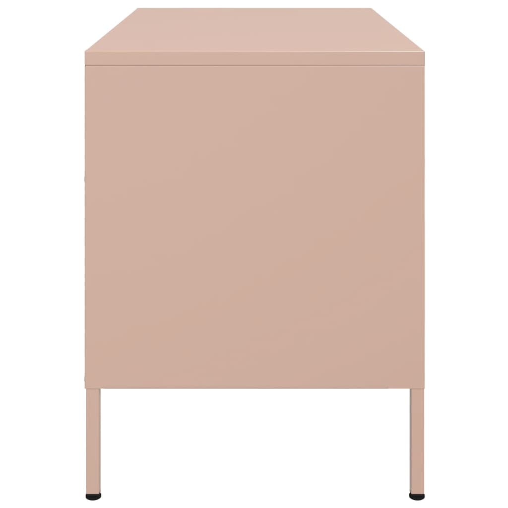 TV Cabinet Pink 68x39x50.5 cm Steel