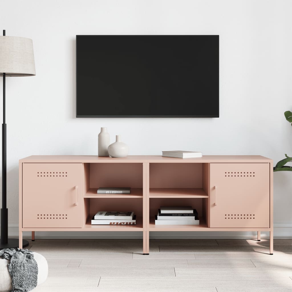 TV Cabinets 2 pcs Pink 68x39x50.5 cm Steel