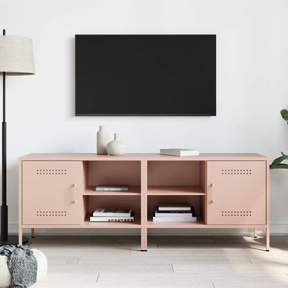 2 Piece TV Cabinet Set Pink 68x39x50,5 cm Steel