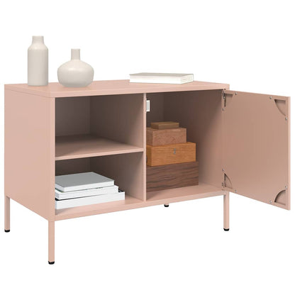 2 Piece TV Cabinet Set Pink 68x39x50,5 cm Steel
